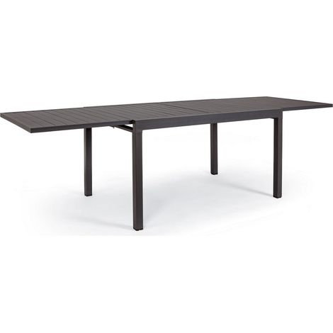 Tavolo da giardino in alluminio allungabile 135/270x90x75h cm colore Antracite mod. Hawaii (1/4)