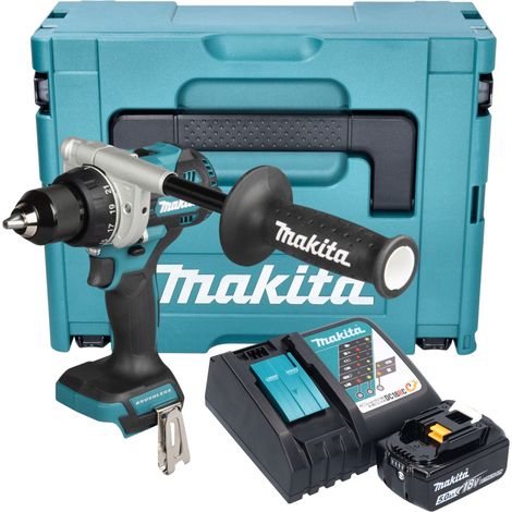 Makita DDF 492 RT1J Perceuse-visseuse sans fil 18 V 141 Nm Brushless + 1x batterie 5,0 Ah + chargeur + Makpac