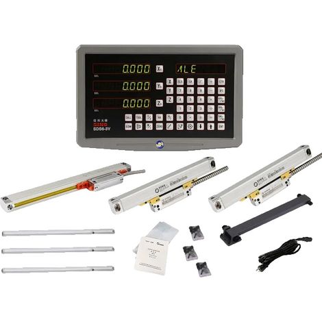 Digitale DRO-Anzeige, kompatibel mit KA-300 und KA-500, 5 µm Genauigkeit, Auflösung, 4er-Pack (1/2)
