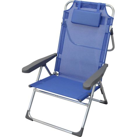 spiaggina mare prendisole pieghevole completa di cuscino cm 67 x 65 x 99 h
