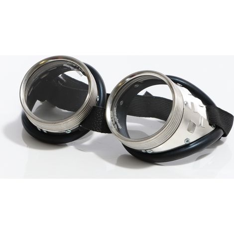 ELMAG Schweiß- /Schleifbrille farblos, splitterfrei, mit Gläser aus Verbundglas, schraubbar (1/3)