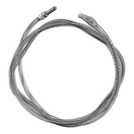 Furet de Plomberie Déboucheur Canalisation Nettoyeur Tuyau Outil Serpent Câble Flexible En Acier à Ressort avec Connecteur pour Perceuse Électr, 4m - (1/5)