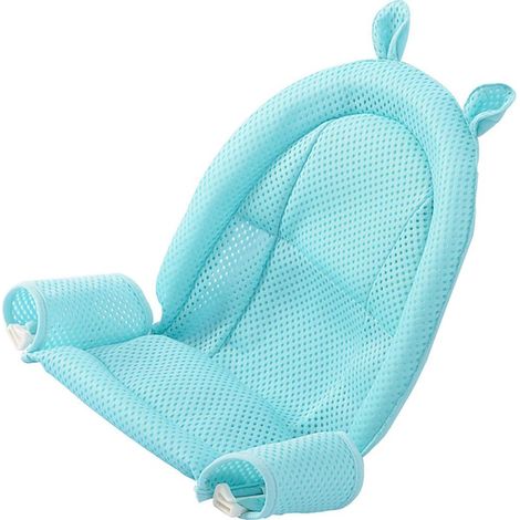 Siège De Bain Bébé - Filet Respirant 3D - Antidérapant - Réglable En Hauteur Et En Largeur - Pour Baignoire Standard - 1 Pièce (1/5)