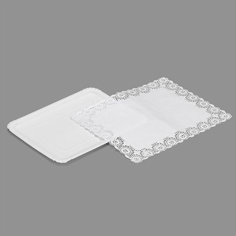 Borsa con 2 Vassoi Rettangolari con Panno 22x28cm (1/2)