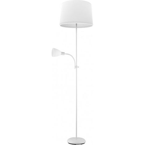 Boden De Salon Rilon 1xe27+1xe14 C/Elektor WeißWeißer Lampenschirm 175,5x40x40 Cm brand FABRILAMP (1/2)