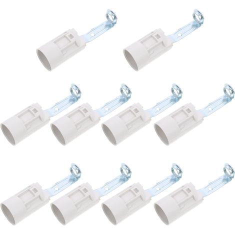 MINKUROW 10 Pezzi Basi Candela Lampadario Copertura Bianca Prese Portalampada Candelabri Parti Base Luce (1/5)