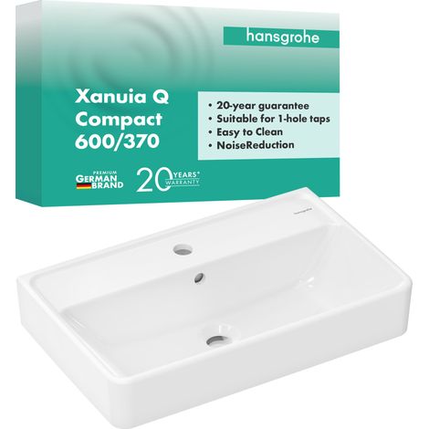 hansgrohe Xanuia Q Lavabo compacto, 1 agujero para grifo, con (1/5)
