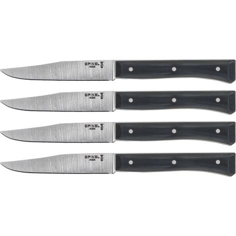 Opinel juego de cuchillos de mesa Facette pizarra 4 piezas (1/2)