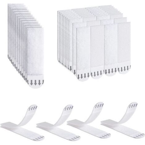 Rubans adhésifs réutilisables pour tableau blanc, 32 paires (64 unités), sans perçage, forte adhérence, format compact – idéal pour bureaux, salles de classe et espaces éducatifs (1/5)