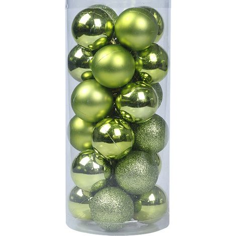 Christmas Balls - 40 Mm - Shatterproof - For Christmas Tree Decoration - 24 Pack (1/5)