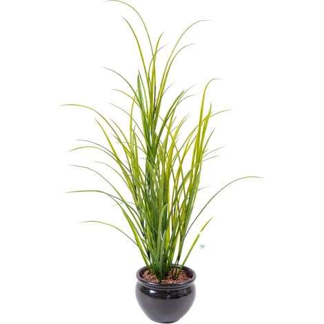 Plante artificielle haute gamme Spécial extérieur / Herbe artificielle - Dim : 100 x 45 cm -PEGANE- (1/2)