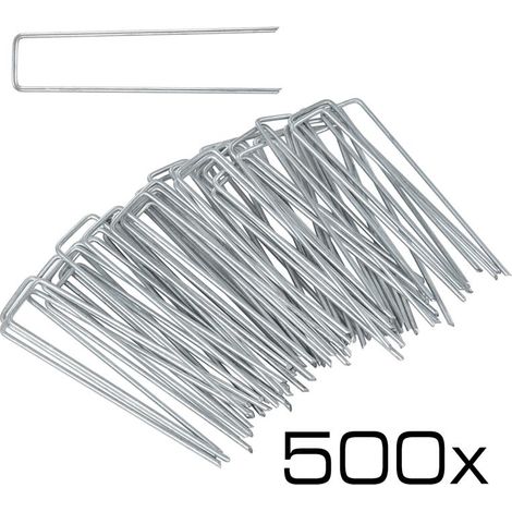 Hering Zelthering Erdanker 500 Stück Zeltnagel Erdnagel Unkrautvlies Gartenvlies