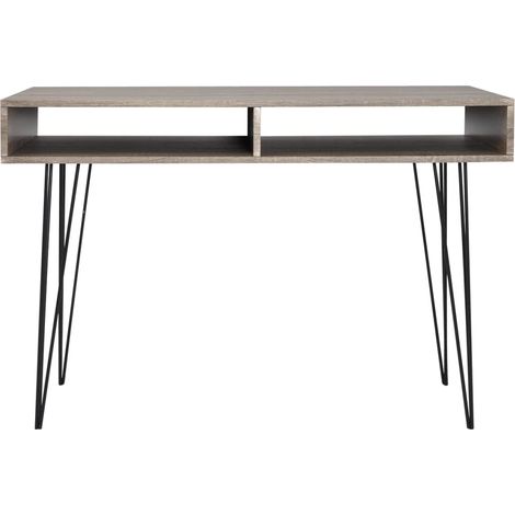 Maison Exclusive - Schreibtisch mit 2 Fächern Grau