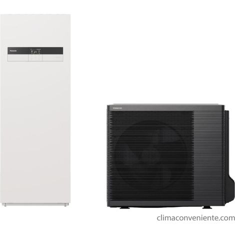 Panasonic Pompa di Calore Aquarea All in One K Generazione Monofase 7 kw splittata con bollitore 200 litri WH-ADC0309K3E5 WH-UDZ07KE5 (1/2)