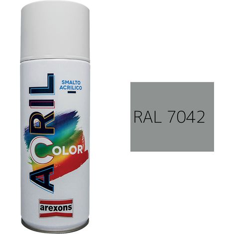 SMALTO SPRAY ACRILICO RAL 7042 - grigio traffico A - AREXONS