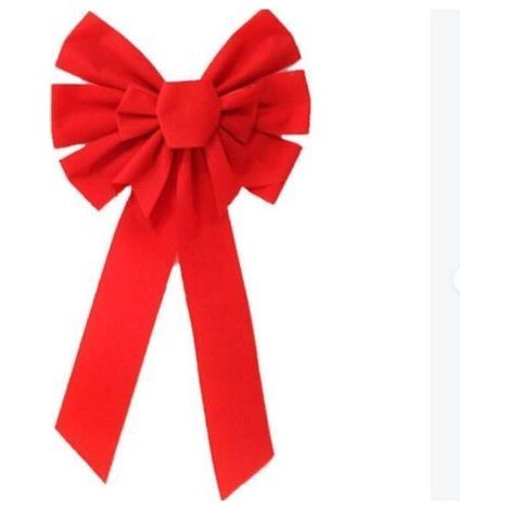 Große Lntyq Weihnachtsschleife, rote Samtschleife für Blumenkränze, Weihnachtsbaumspitze, Schleife zum Hochzeitstag, rote Schleife für Auto, Garten, Terrasse, Eingangstor (2549 cm) (1/3)