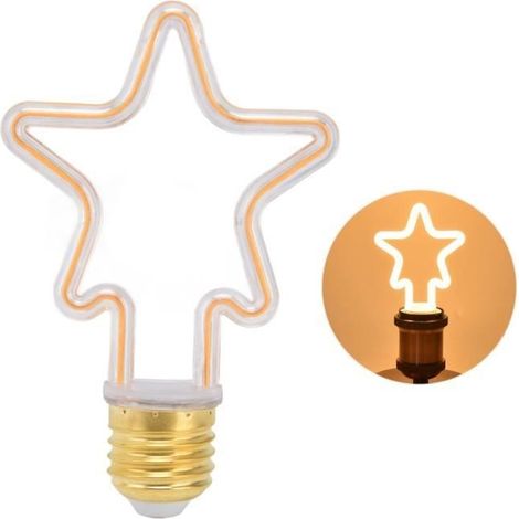 Ampoule LED E27 - SONEW - Lustre étoile - Blanc chaud - 10000 heures - Intérieur (1/4)