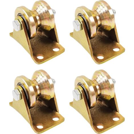 4 poulies montées sur corde, rainure en V de 32 mm, poulies à câble pour grues de levage, machines industrielles, portes coulissantes, marche arrière, rails de portes et fenêtres, poulies pour grues