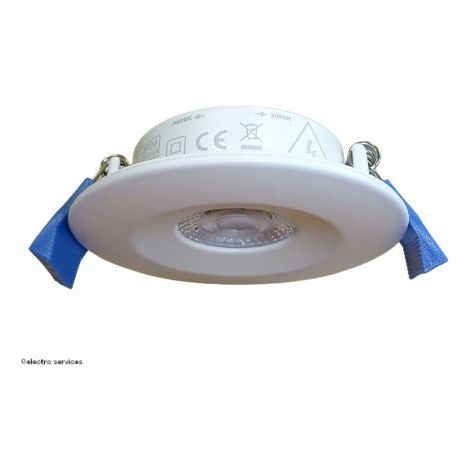 Aric – Spot encastrable 5.5W IP65 – Température de couleur 3000/4000K – Découpe 75mm – Pour extérieur et salle de bains