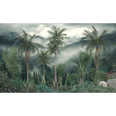 Papier peint panoramique - Forêt Tropicale - 130 cm x 78 cm (1/2)