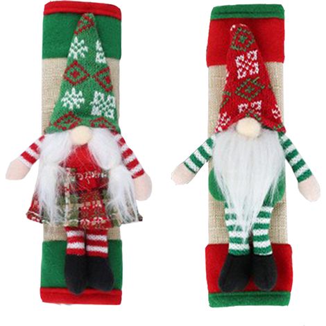 GARRYFIZH Gants de protection pour poignées de réfrigérateur, décorations de Noël pour la maison