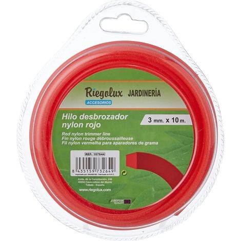 Riegolux 107644 - Filo di Nylon Quadrato, 3 mm x 10 m, Colore: Giallo (1/3)