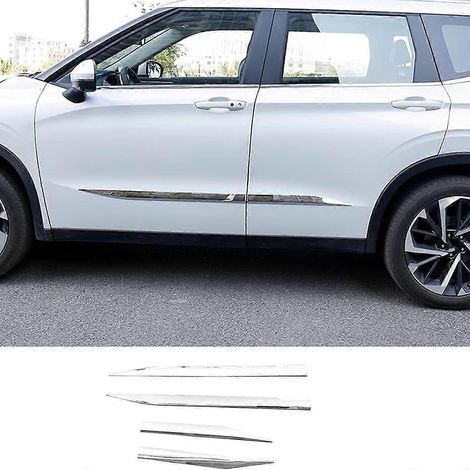 Accessoire automobile pour Mitsubishi Outlander 2022-2024 : moulure de porte latérale chromée extérieure ( ) (1/5)