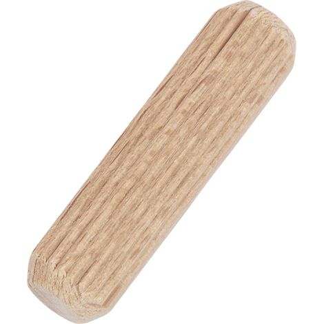 Trend Beech Wood Dowels, Pack of 50, 8mm Diameter x 30mm Length, Grooved for Efficient Gluing of MDF & Chipboard Joinery, DWL/2/50 (1/5)