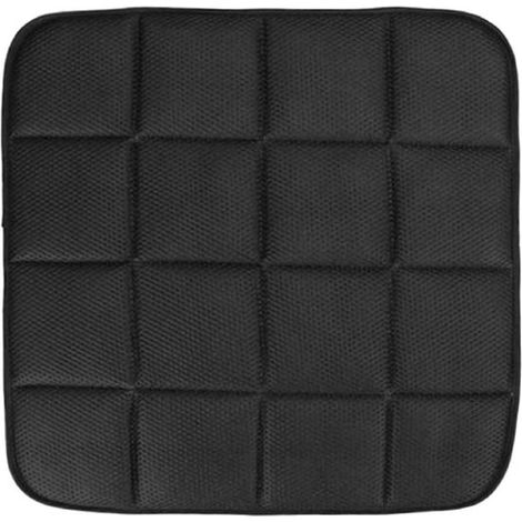 Cuscino per sedia da ufficio in carbone di bambù naturale - Design antiscivolo - 45 x 45 cm (1/5)