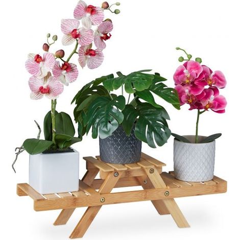 Piedistallo per fiori in bambu (1/5)