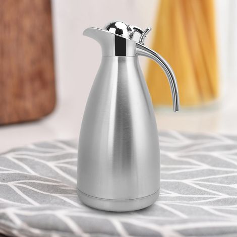 Bouteille isotherme de 2 L en acier inoxydable pour eau et café, idéale pour un usage domestique. (1/5)