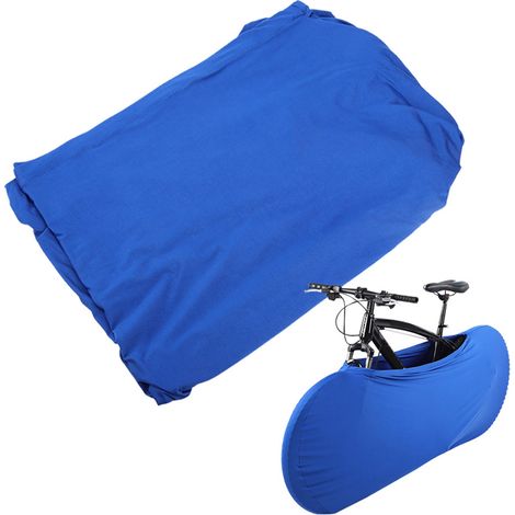 Housse universelle pour vélo, imperméable et résistante au soleil, protège-vélos, moto, scooter et voiture. Housse bleue. (1/5)