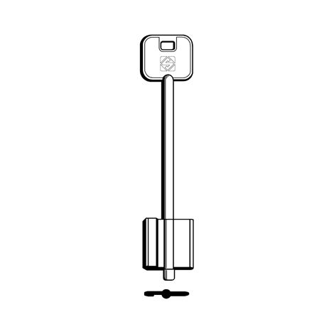 CHIAVE DOPPIA MAPPA CR 5R9 SILCA - OTTONE NICHELATO - 5 pezzi