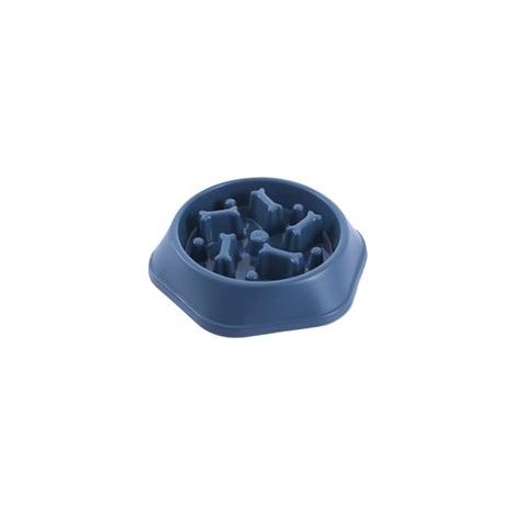 Gamelle d’alimentation lente pour chien et chaton, bol de nourriture lente – Animaux, couleur bleu– (1/5)