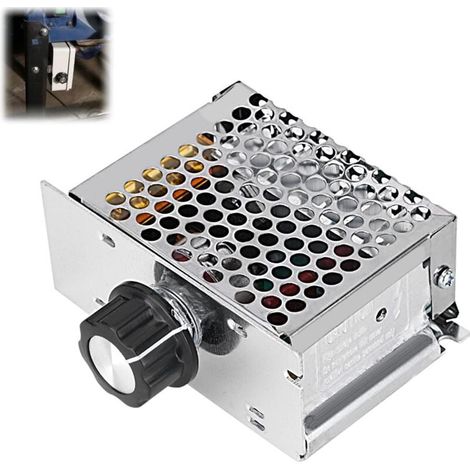 Régulateur de Tension AC 4000 W Régulateur de Vitesse pour Moteur électrique variateur 220 V, régulateur Vitesse Moteur pour Moteur à brosses (1/4)