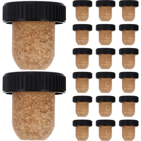 Lot de 30 bouchons liège, 19 mm, forme T - fermeture étanche (1/5)