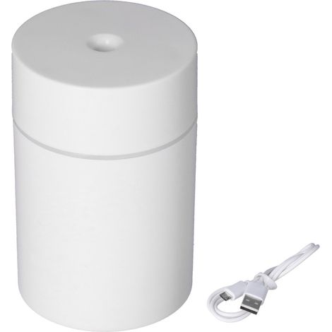 Mini humidificateur portable silencieux USB pour voiture chambre bureau, spray brumisateur blanc (1/5)
