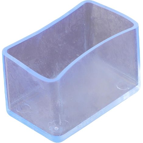 Lot de 12 embouts rectangulaires en PVC pour pieds de chaise (1/5)