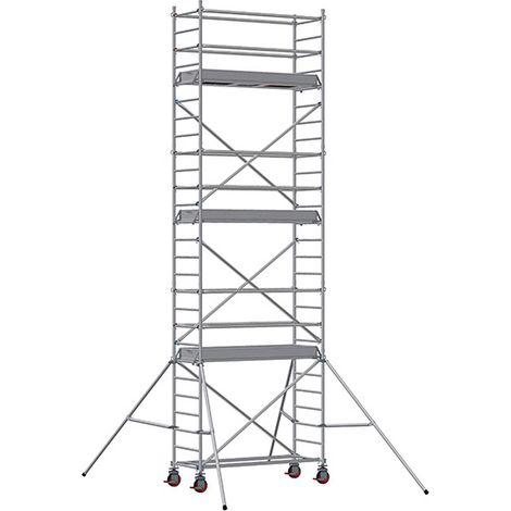 Echafaudage roulant alu - hauteur de travail max 7.90m - 7230060