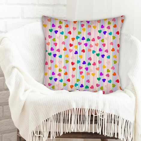 Housses de coussin en polyester résistante anti-ride pour canapé chambre à coucher salon (1/5)