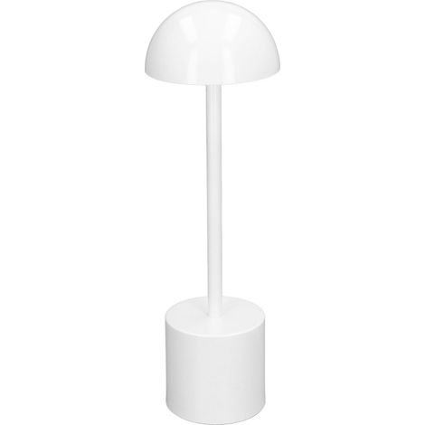 Wiederaufladbare, kabellose LED-Tischleuchte mit 2000 mAh Akku, 3-farbig dimmbar, USB-Anschluss, Weiß, für Wohn- und Esszimmer (1/5)
