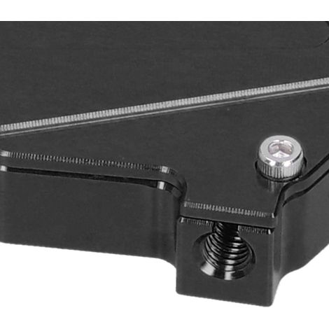 Palanca de control de embrague para motocicleta de aluminio mecanizado CNC - Negra