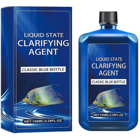 Purificateur d'eau pour aquarium 100ml - Solution d'entretien de l'environnement pour poissons, maintien de la qualité de l'eau, soin des bassins et réservoirs. (1/4)