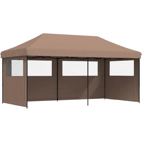 Maison Exclusive - Partyzelt Faltbar Pop-Up mit 3 Seitenteilen Br