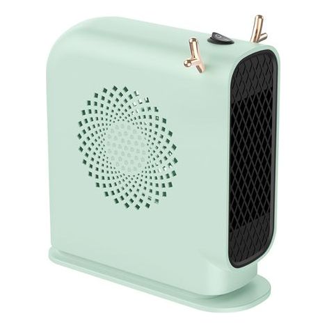 500-W-Elektroheizgerät, kleines tragbares Heizgerät (cyan), geeignet für Zuhause und Büro (1/5)