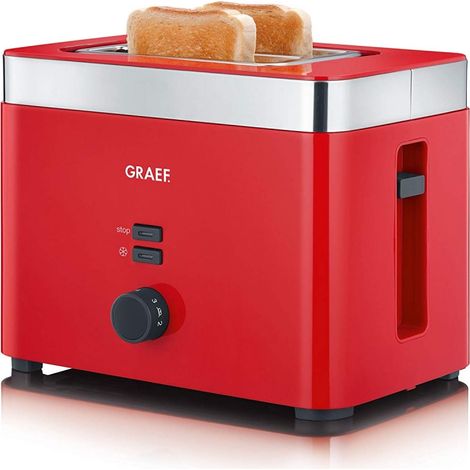 Graef TO 63 Toaster rot 6 Bräunungsstufen