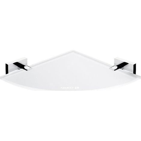 Nimco Keira - Tablette d'angle, verre dépoli/chrome KE 22091RB-26 (1/2)