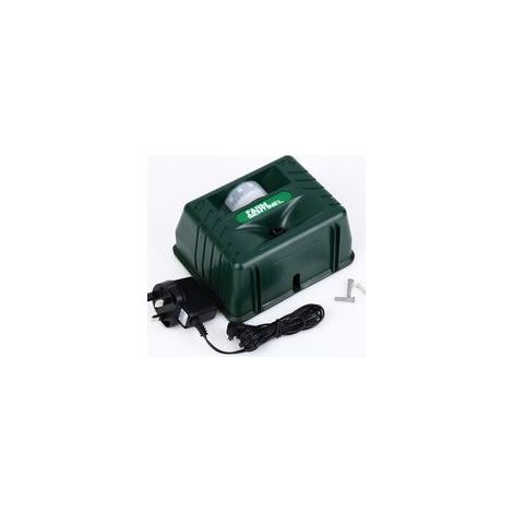 Lote de 2 repelentes para animales, alarma ultrasónica con 4 sonidos, repelente electrónico para aves silvestres en exteriores (enchufe EU 220V) (1/5)