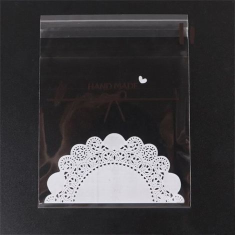 POCHETTE CADEAU Biscuits Sac demballage 100pcs Set Petit insert demballage en plastique utile en plastique utile style-69 (1/3)