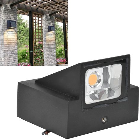 Applique murale LED minimaliste moderne, 5W, cadre en aluminium, étanchéité IP65, idéale pour les couloirs, les balcons, les cours, les escaliers et l'éclairage paysager mural. (1/5)